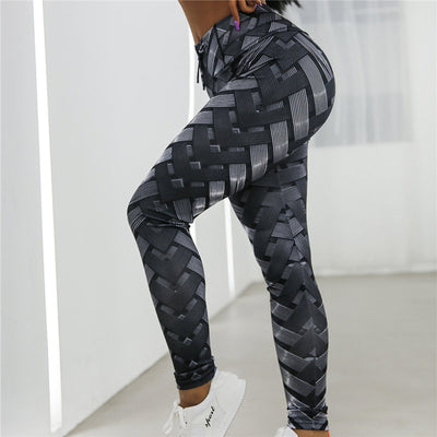 Striped Running Yoga Pants